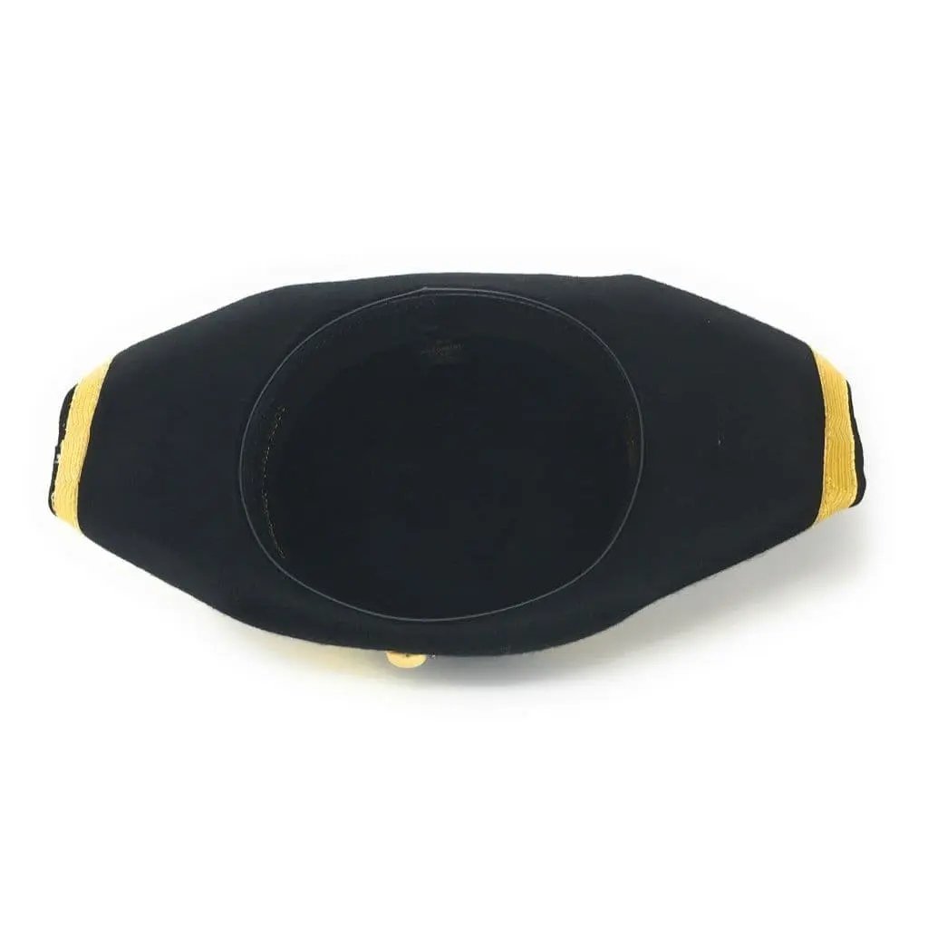Wool Felt black Napoleon Military Bicorn Hat For Theatre and Different Occasions