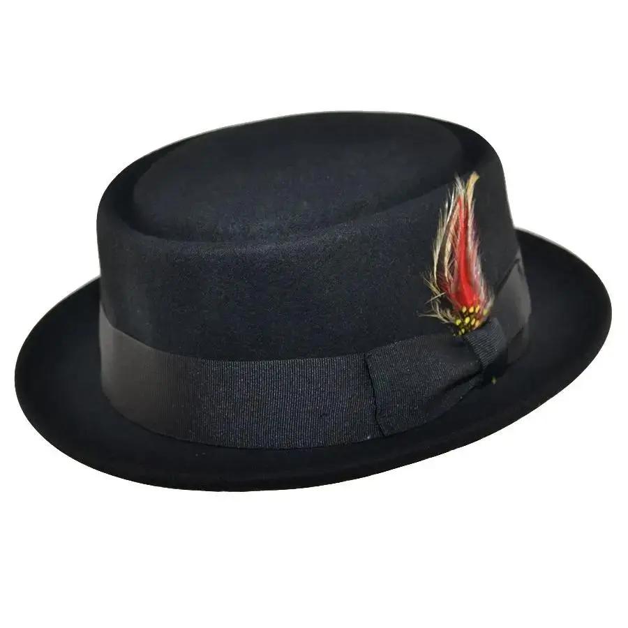 Crushable Wool Felt Pork Pie Hat, a versatile and stylish accessory perfect for any occasion. This hat is packable, allowing you to take it out of a suitcase, shake and shape it, and it’s ready to wear. Handmade from 100% wool felt, it offers both durability and a classic look. Hat Details: Material: 100% Wool
