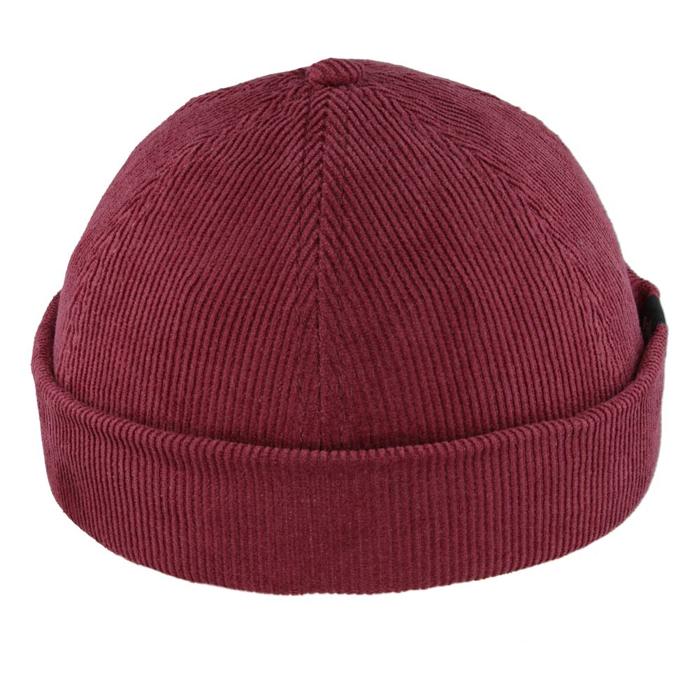 burgundy corduroy docker hats by novella hats