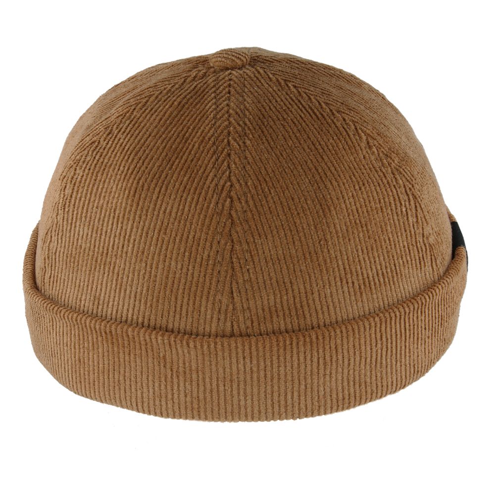 brown corduroy docker hats by novella hats