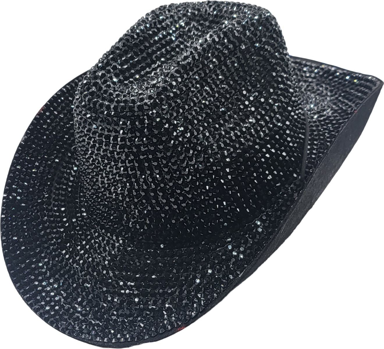 Top View Showing Rhinestone Detailing – Pink Cowboy Hat for Events