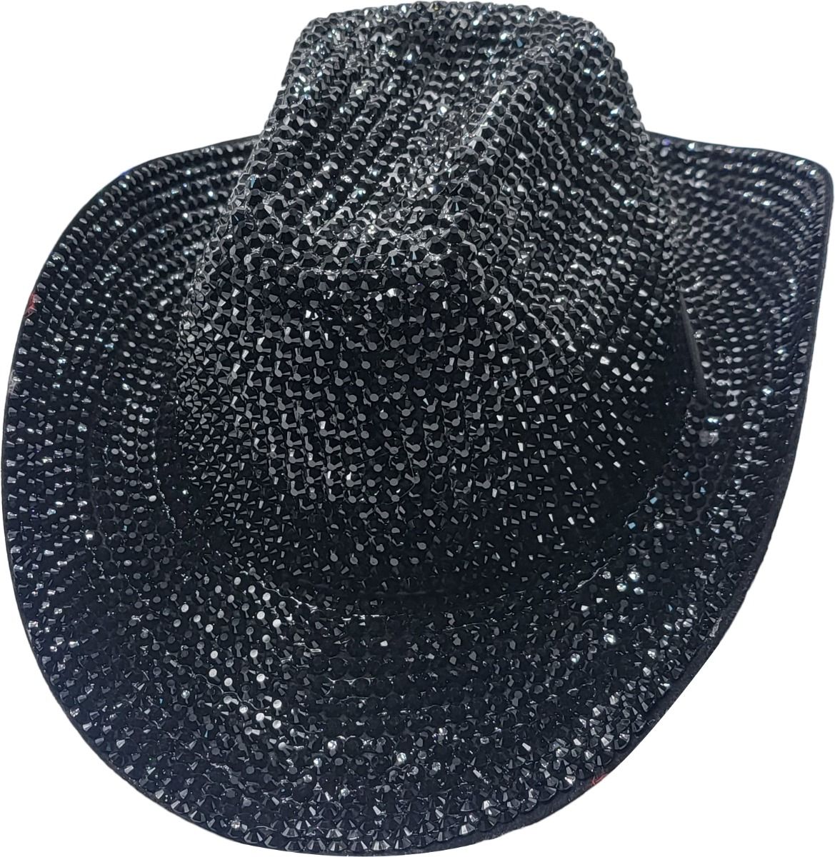 Black Diamante Cowboy Hat – Sparkly Party Hat in Alternate Colour