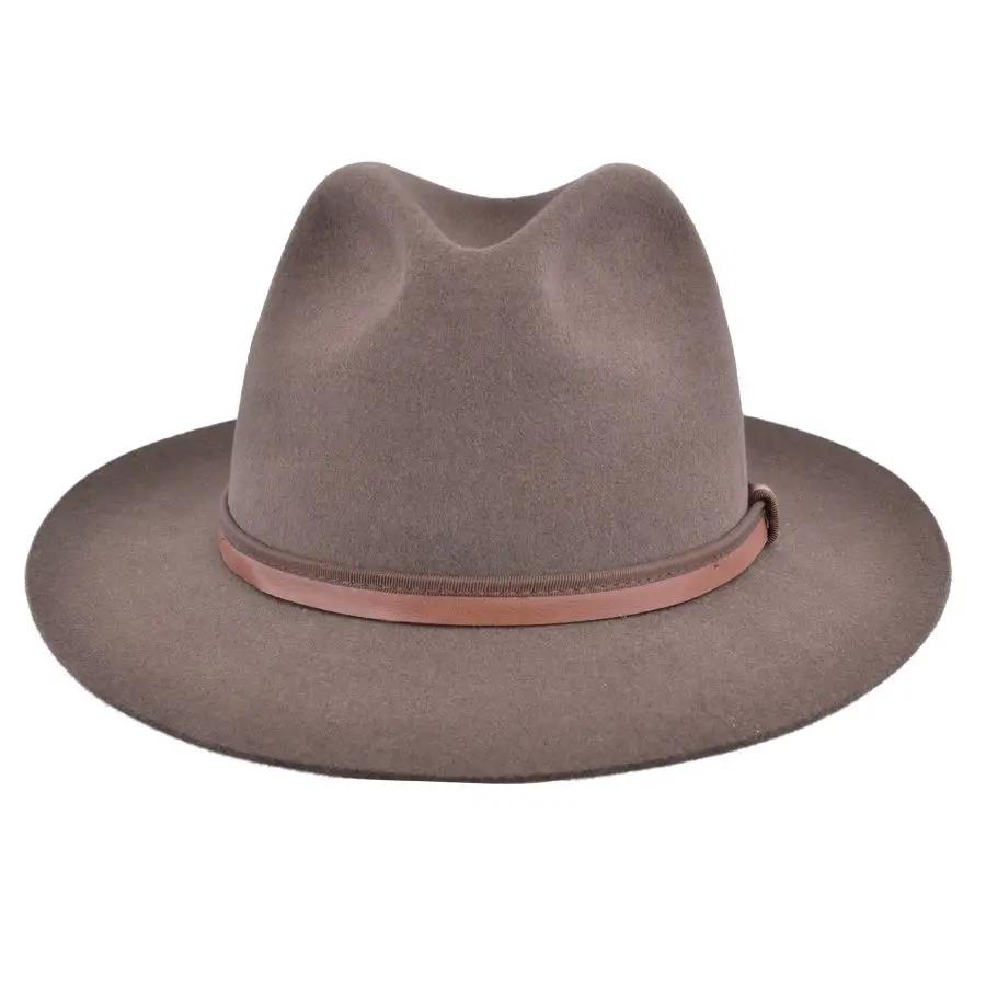 Title: Gladwin Bond Brown Snap Brim Fur Felt Fedora Hat Meta Description: Gladwin Bond Brown Snap Brim Fur Felt Fedora Hat. Made of 100% fur felt with a leather sweatband, snap brim, and Gladwin Bond black embroidery lining. Available in Small (55cm), Medium (57cm), and Large (59cm). Gladwin Bond Brown Snap Brim Fur