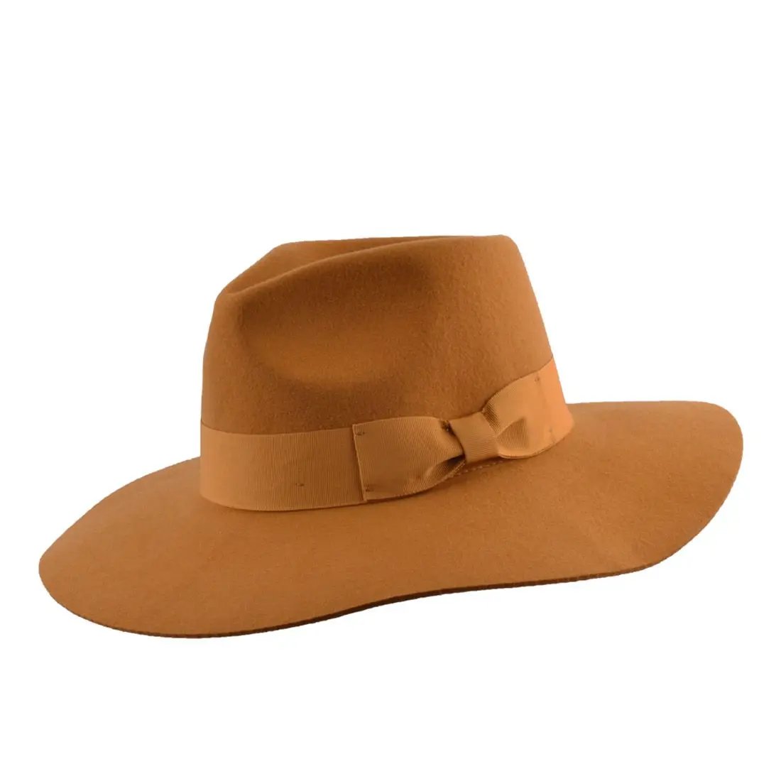 The Daisy Wide Stiff & Snap Brim Fedora Hat by Novella Hats is a versatile and stylish accessory for both men and women. Made of 100% wool felt, this fedora features a stiff crown and brim for a structured look. Available in ruby, black, and gold, the hat boasts an approximately 10.5cm high crown