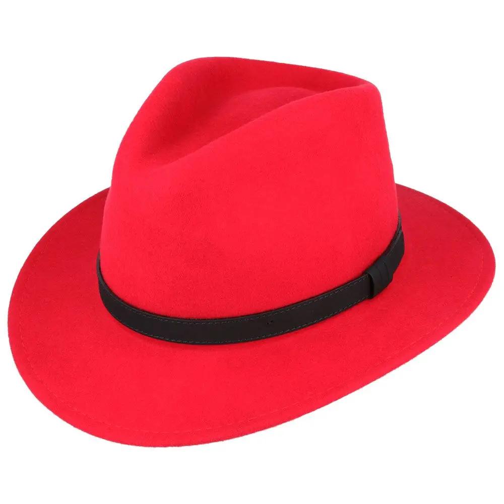 The Broadway Wool Felt Fedora Hat is the epitome of elegance and versatility. This handmade fedora, crafted from 100% premium wool felt, is designed to be both stylish and practical, making it a perfect companion for any adventure. Its crushable and packable nature means you can easily take it with you on your travels