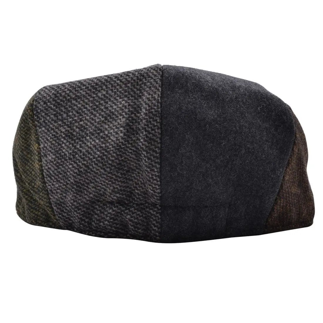 Patch Herringbone Elastic Newsboy Cap in Dark Grey, crafted from 40% wool and 60% polyester. Features include a quilted polyester lining and two clips on the visor. Available in sizes S-XL. Enjoy style and durability. Hat Details: Material: 40% Wool, 60% Polyester Lining: 100% Polyester quilted lining Visor