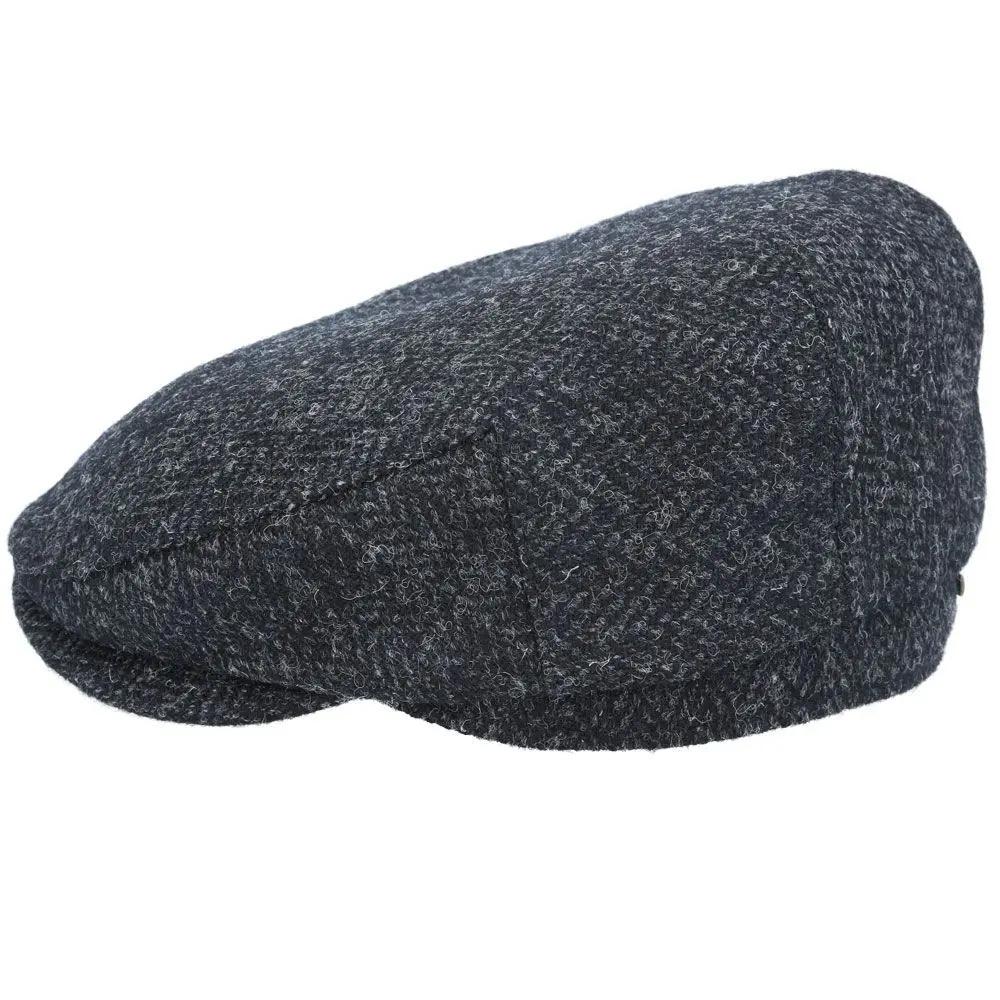 Harris Tweed Herringbone Wool Flat Caps Novellahats