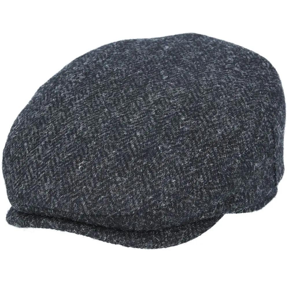 Harris Tweed Herringbone Wool Flat Caps Novellahats