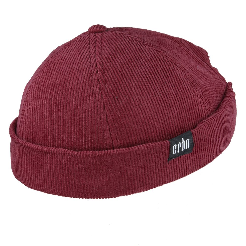 maroon corduroy docker hats by novella hats