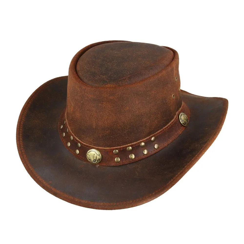 Leather Australian Western Outback Country Cowboy Hat Novellahats