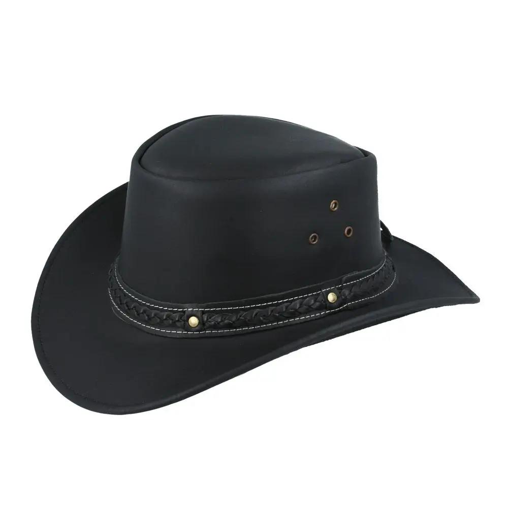 Leather Australian Outback Cowboy Hat Novellahats