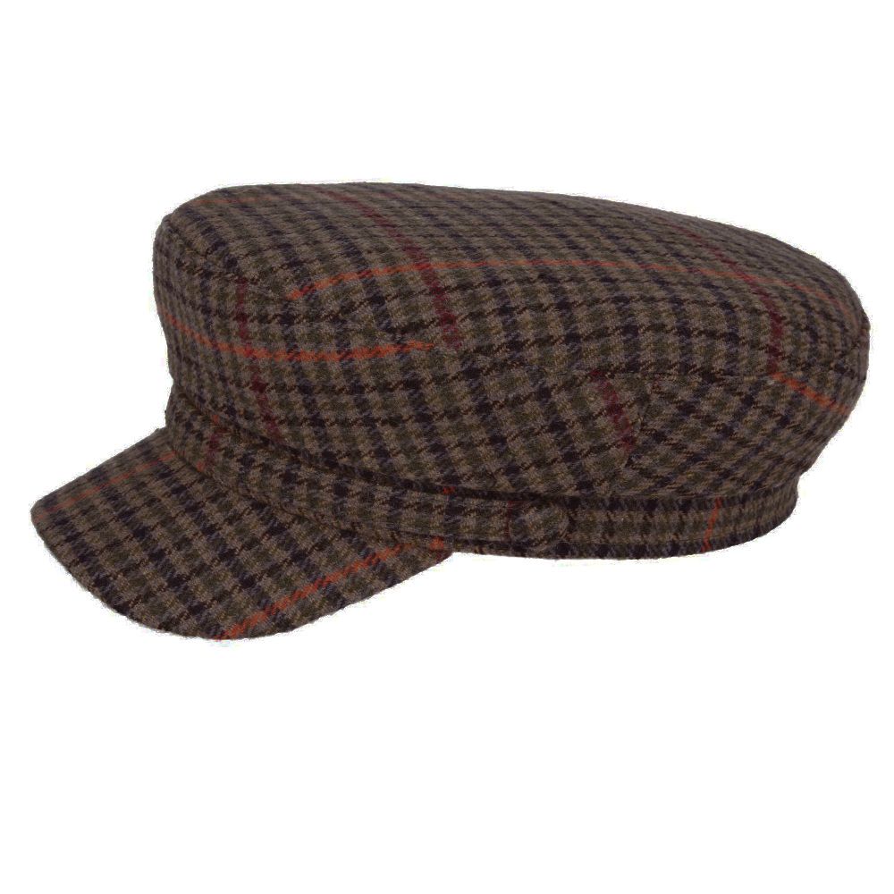 Novella Fisherman Hat in Houndstooth – Breton Style Cap for Men and Women
