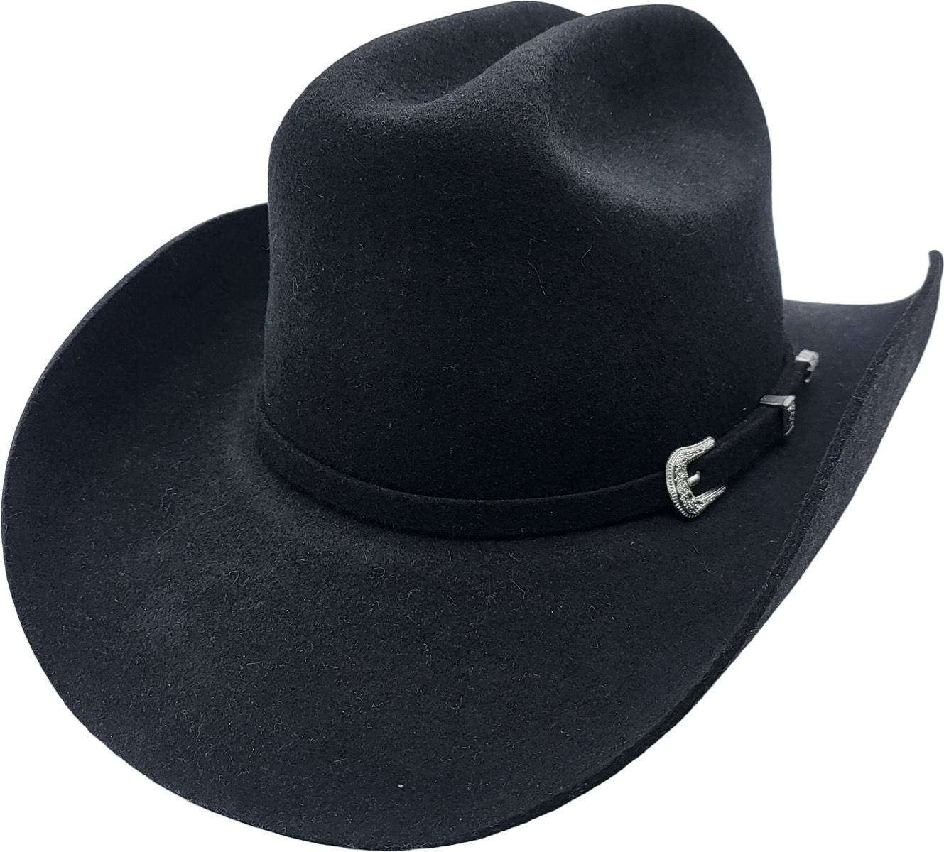 Authentic handmade wool felt cowboy hat crafted for the true Western enthusiast. Built with 100% pure wool for superior shape retention and durability. Available in Black and Brown, sizes 55-60cm. Each hat combines traditional rancher style with premium comfort for lasting quality.