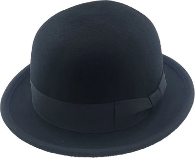 Black Soft Bowler Derby Hat