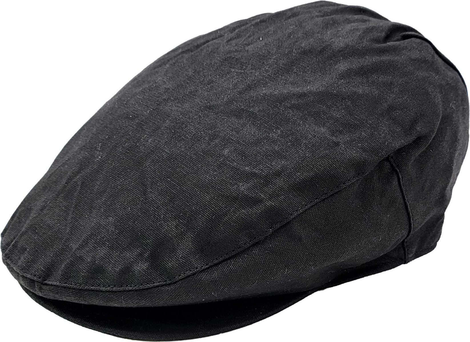 Classic Black Rainproof Wax Flat Cap. One size fits all with adjustable design. Perfect blend of timeless style and practical functionality. Hat Details: Style: Classic Flat Cap Color: Black Material: Waxed fabric (rainproof) Size: One size, adjustable Feature: Rainproof construction Versatility.