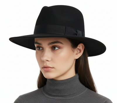 Wide Brim Wool Fedora