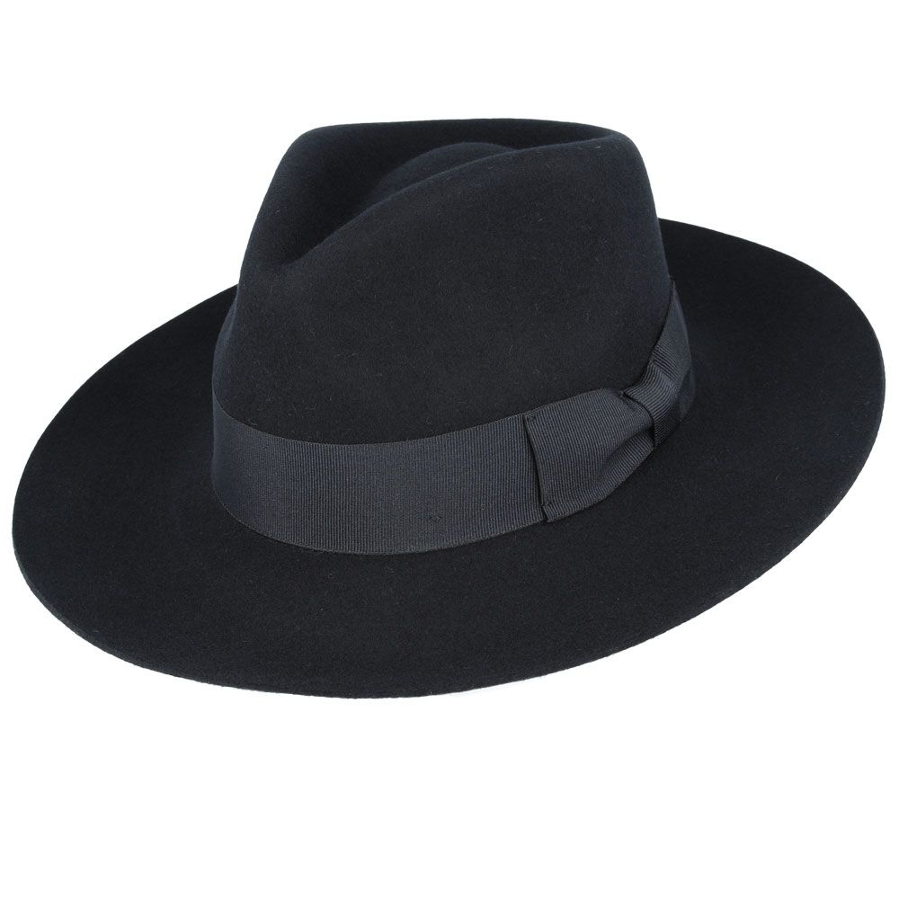 The Wool Fedora Hat Grace Snap-Brim is a versatile and stylish hat with a classic A-line shaped brim. Crafted from 100% wool, this wide stiff brim fedora is packable, allowing you to easily shape it for any occasion. The hat features a comfortable cotton sweatband, an approximately 10cm high crown.