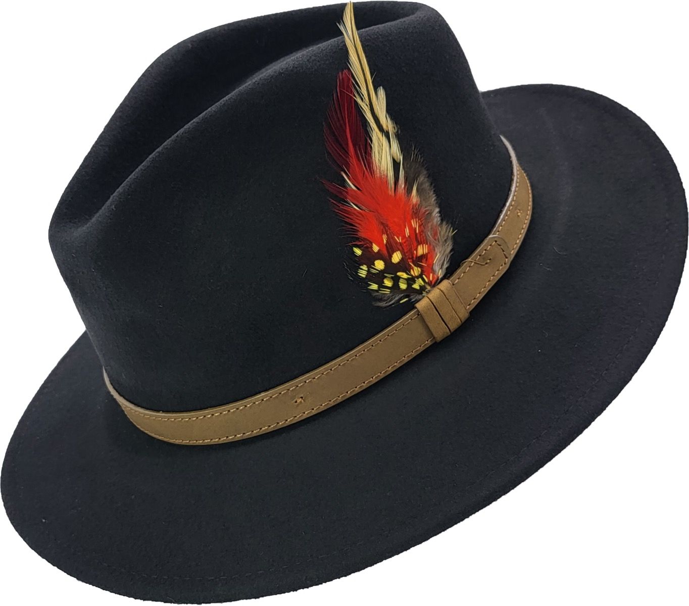 Felt Fedora hat handcrafted from 100% premium wool with a genuine leather band. Versatile for all occasions. Available in 16 stunning colors and 5 sizes (XS/S/M), (L/XL)10cm height, 6cm brim. Comfortable to wear and easy to clean. Experience the perfect blend of classic design and modern craftsmanship.
