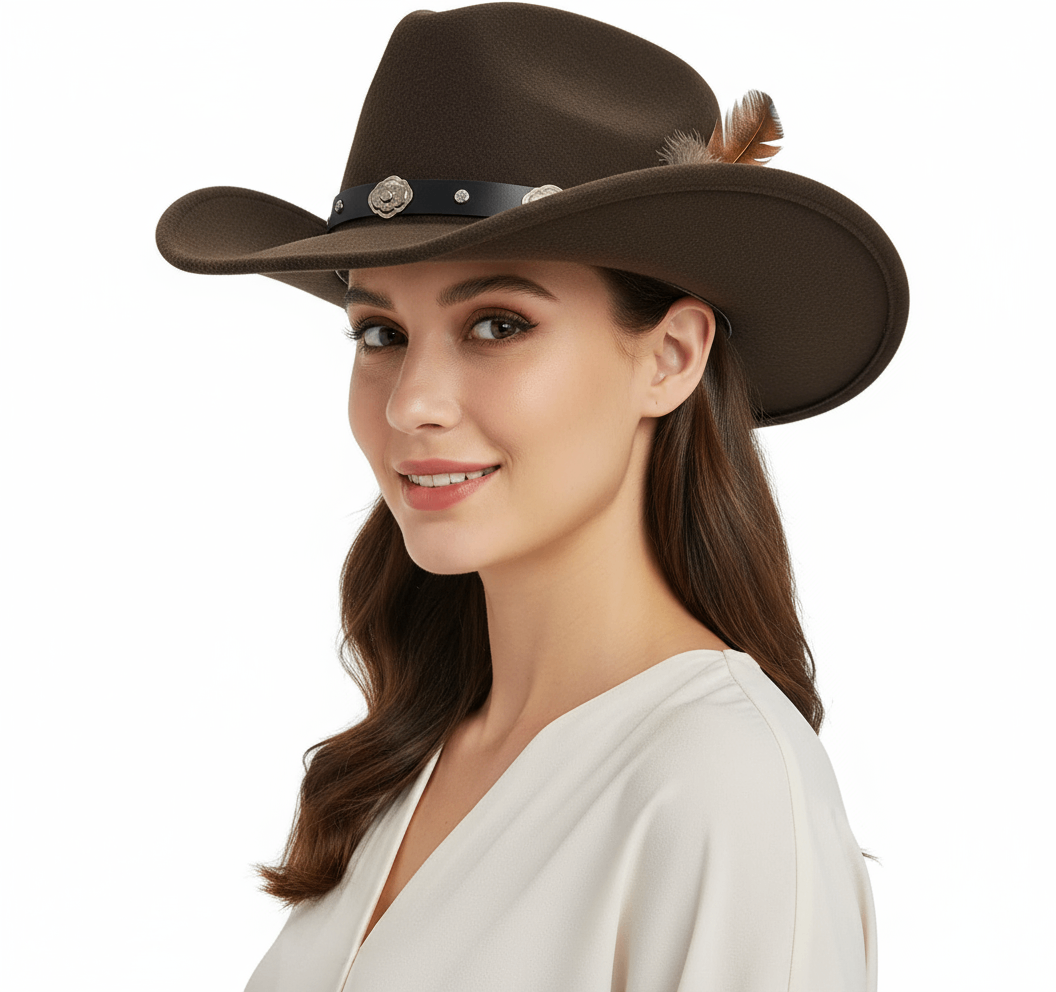 Tombstone Wool Cowboy Hat - Leather Band Classic