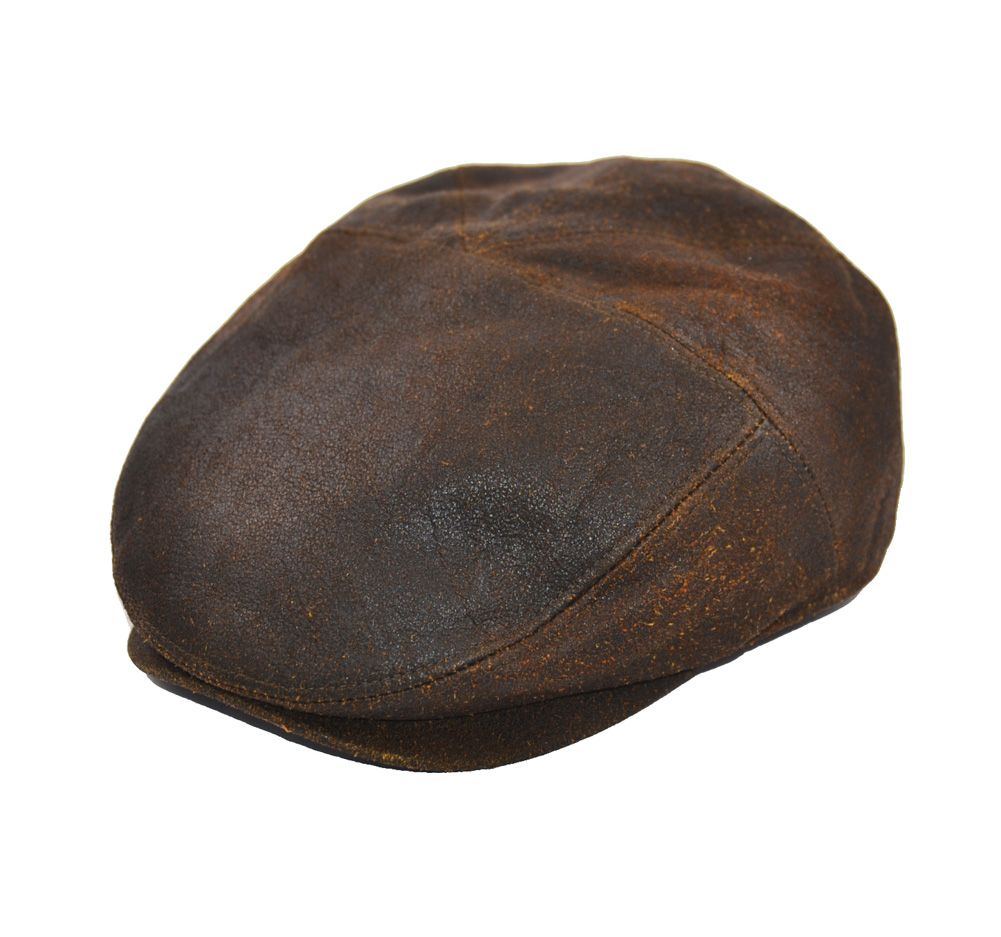 Discover the London Leather Flat Cap in Brown, crafted from 100% sheepskin leather for a vintage look. Features include a five-panel design, cotton lining, and a 4.8 cm visor. Available in sizes S/M/L/XL. Enjoy timeless style and comfort.