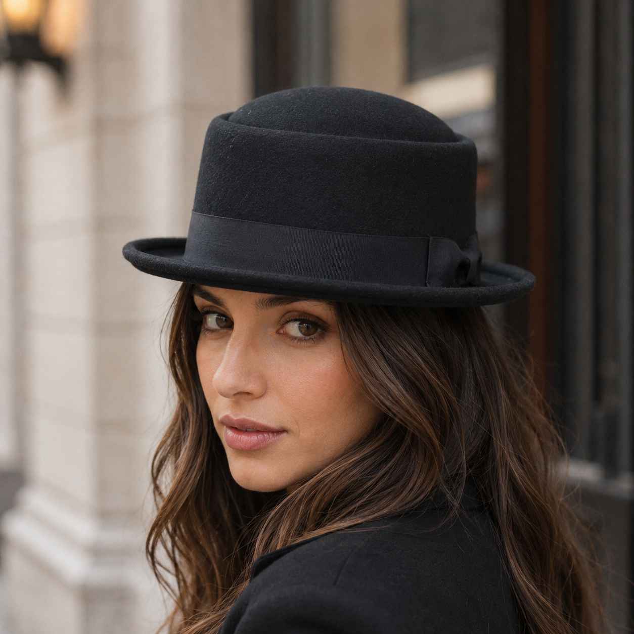Crushable 100% Wool Pork Pie Hat – Classic Short Brim Felt Hat for Men & Women