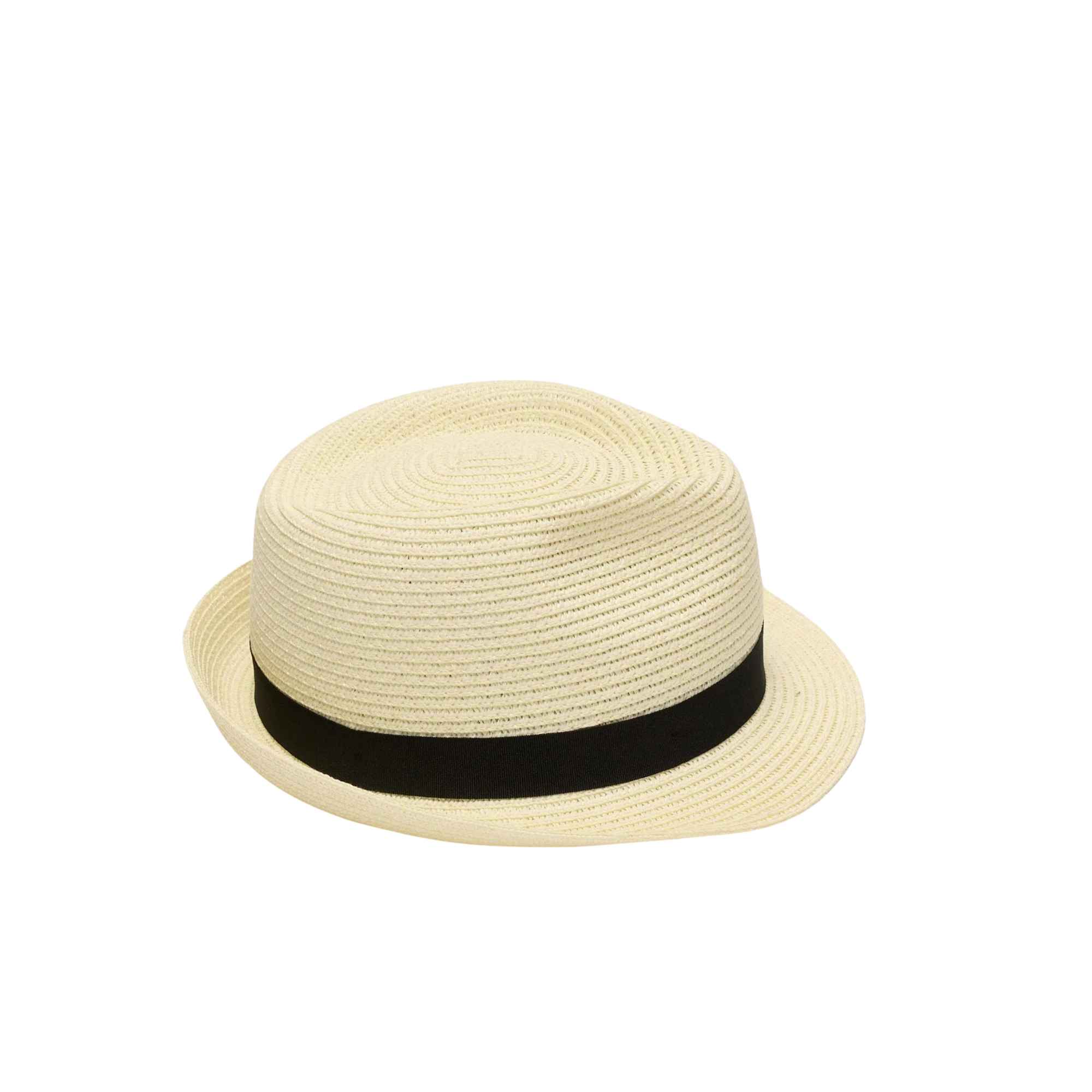 Classic Straw Trilby Fedora Hat – Unisex Summer Sun Hat with Feather
