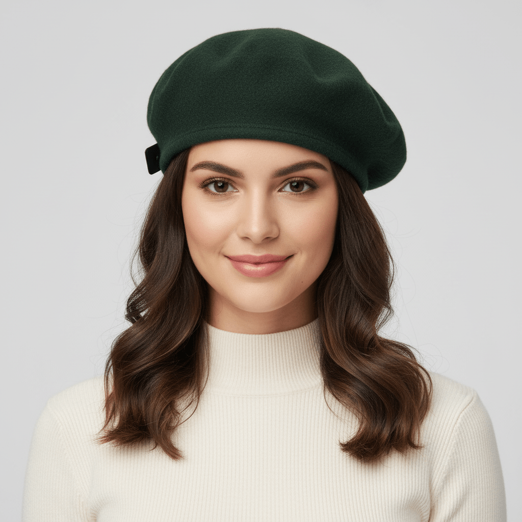 100% premium wool Military Beret. Handcrafted for unmatched quality, this French-style hat blends retro charm with modern fashion.