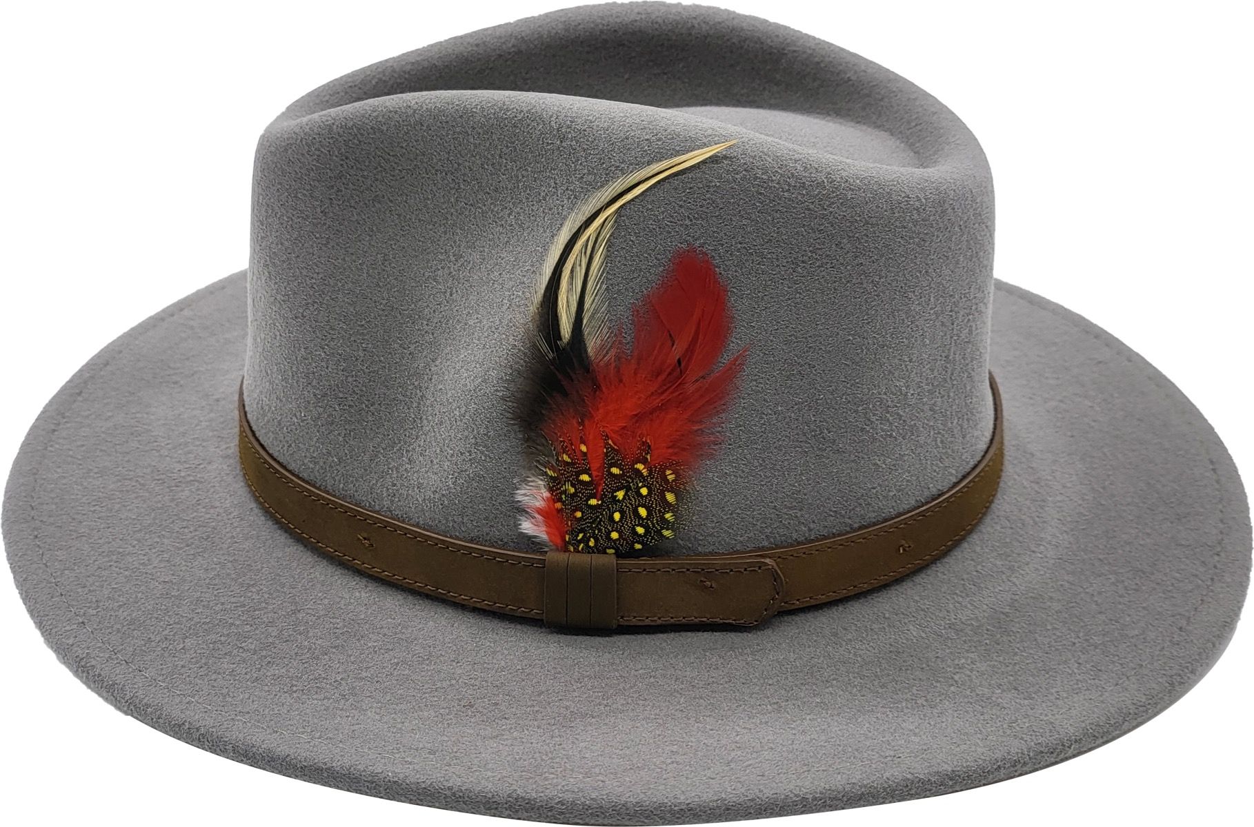 Felt Fedora hat handcrafted from 100% premium wool with a genuine leather band. Versatile for all occasions. Available in 16 stunning colors and 5 sizes (XS/S/M), (L/XL)10cm height, 6cm brim. Comfortable to wear and easy to clean. Experience the perfect blend of classic design and modern craftsmanship. 