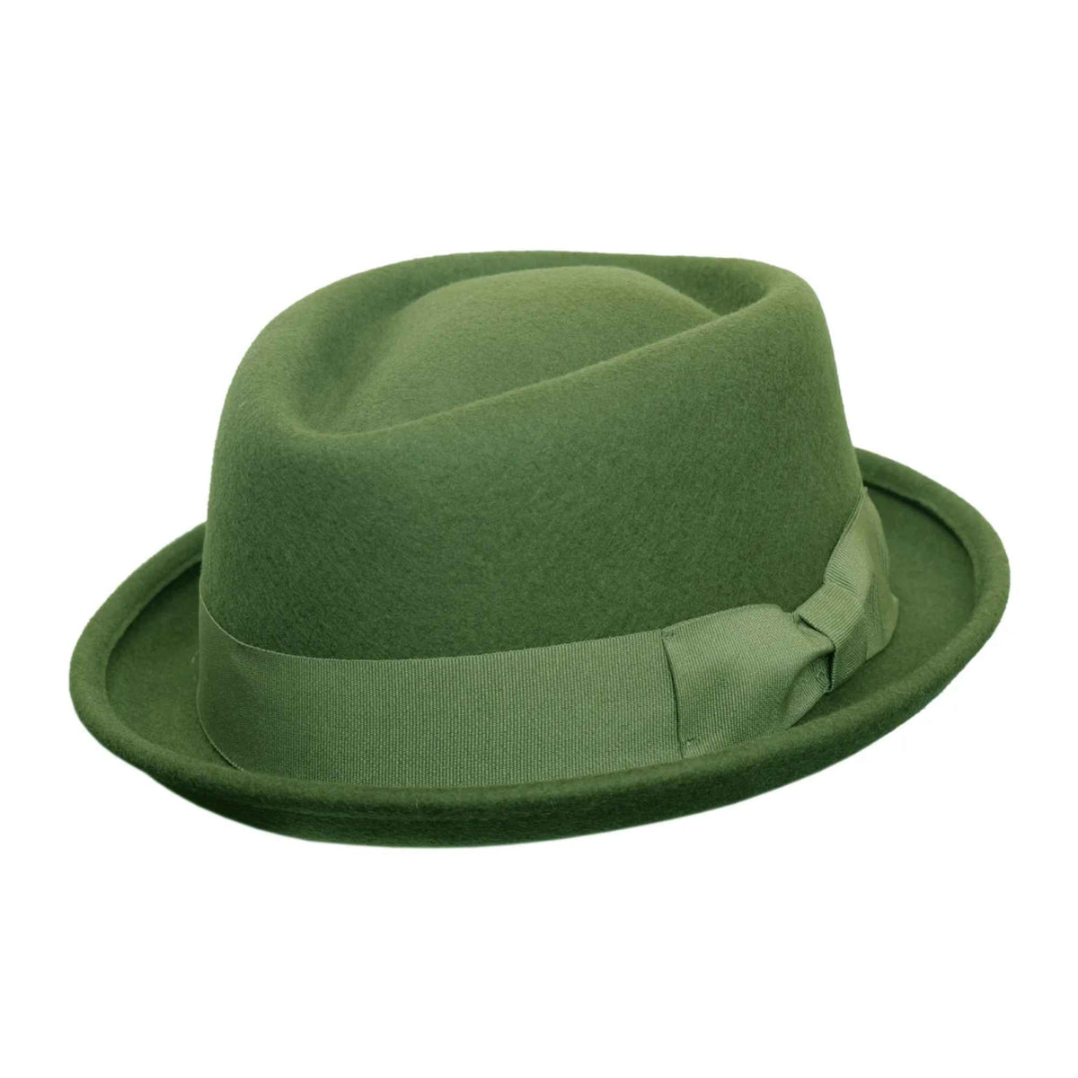 100% Wool Pork Pie Hat - Vintage Fedora Short Brim Unisex FREEBIRD99 100% Wool Felt Fedora Hat Vintage Style Short  main image 4