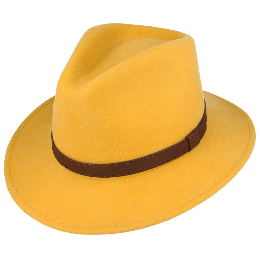 The Broadway Wool Felt Fedora Hat is the epitome of elegance and versatility. This handmade fedora, crafted from 100% premium wool felt, is designed to be both stylish and practical, making it a perfect companion for any adventure. Its crushable and packable nature means you can easily take it with you on your travels