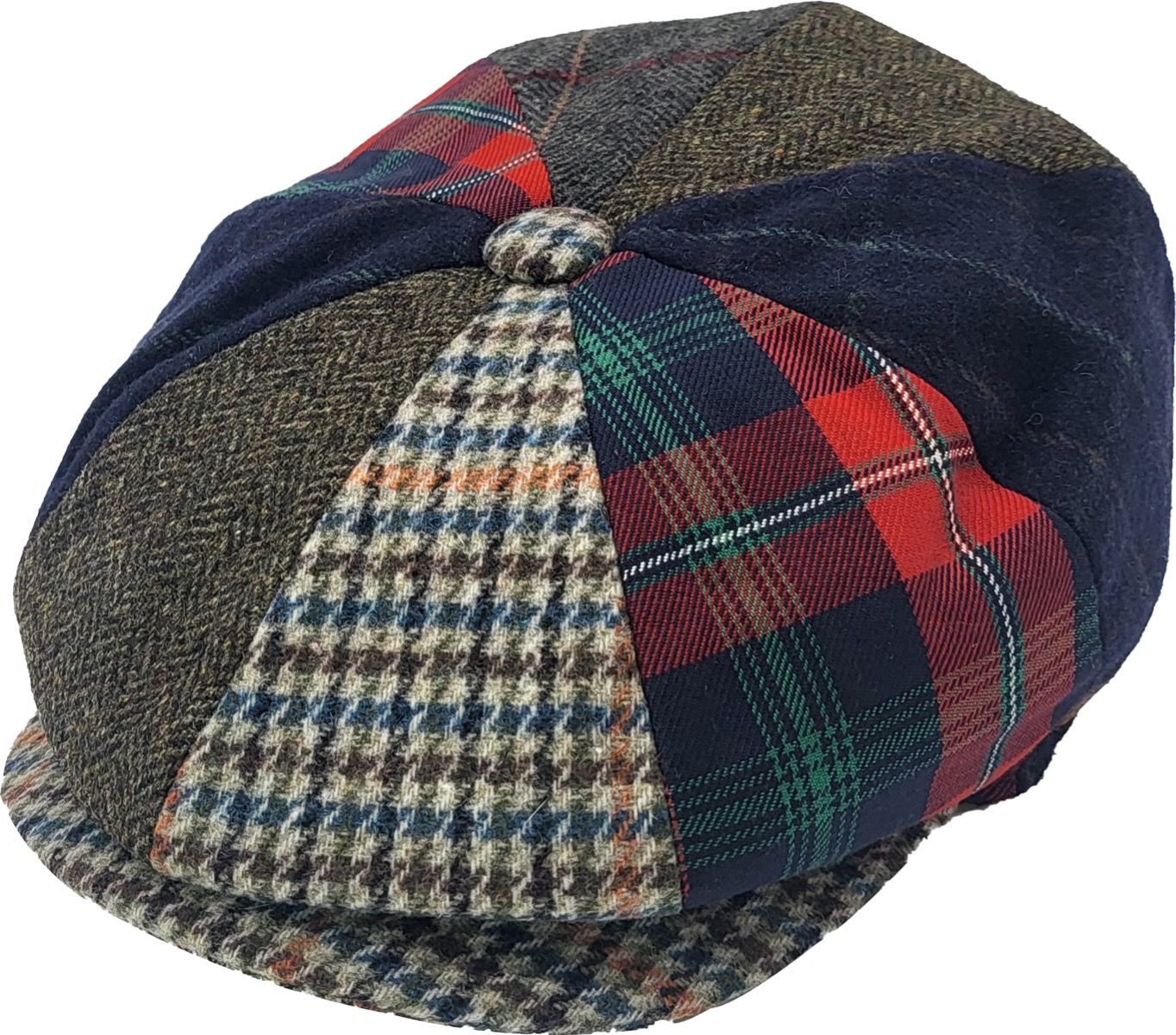 Patchwork Newsboy Cap - Classic 8 Panel Design