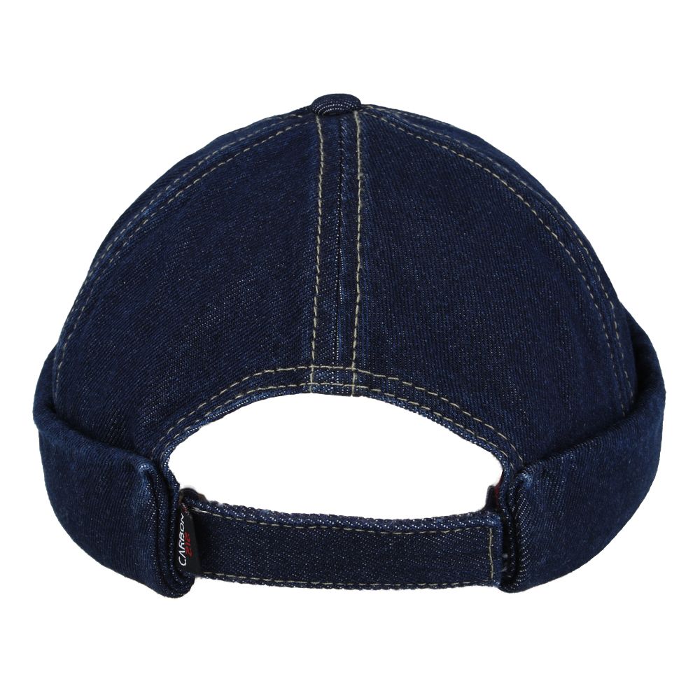 Denim Cotton Docker Cap – Brimless Rolled Cuff Sailor Hat, Adjustable Fit