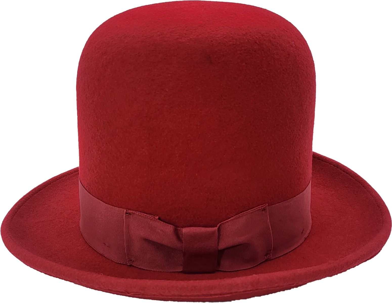 Handmade Oversized Tall Hat. Premium 100% wool construction with superior comfort. One size fits most, featuring an adjustable inner Velcro strap. Wrapped with a ribbon band and side bow. Available in Black, Burgundy, Teal, Mustard-Yellow, Camel-Brown, Royal-Blue. Unmatched quality for a timeless, unique look.