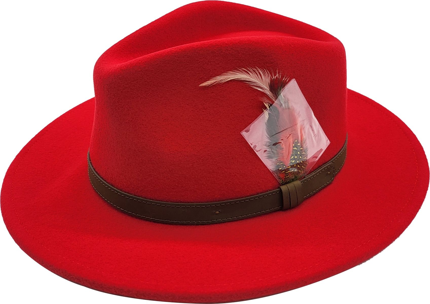 Felt Fedora hat handcrafted from 100% premium wool with a genuine leather band. Versatile for all occasions. Available in 16 stunning colors and 5 sizes (XS/S/M), (L/XL)10cm height, 6cm brim. Comfortable to wear and easy to clean. Experience the perfect blend of classic design and modern craftsmanship.
