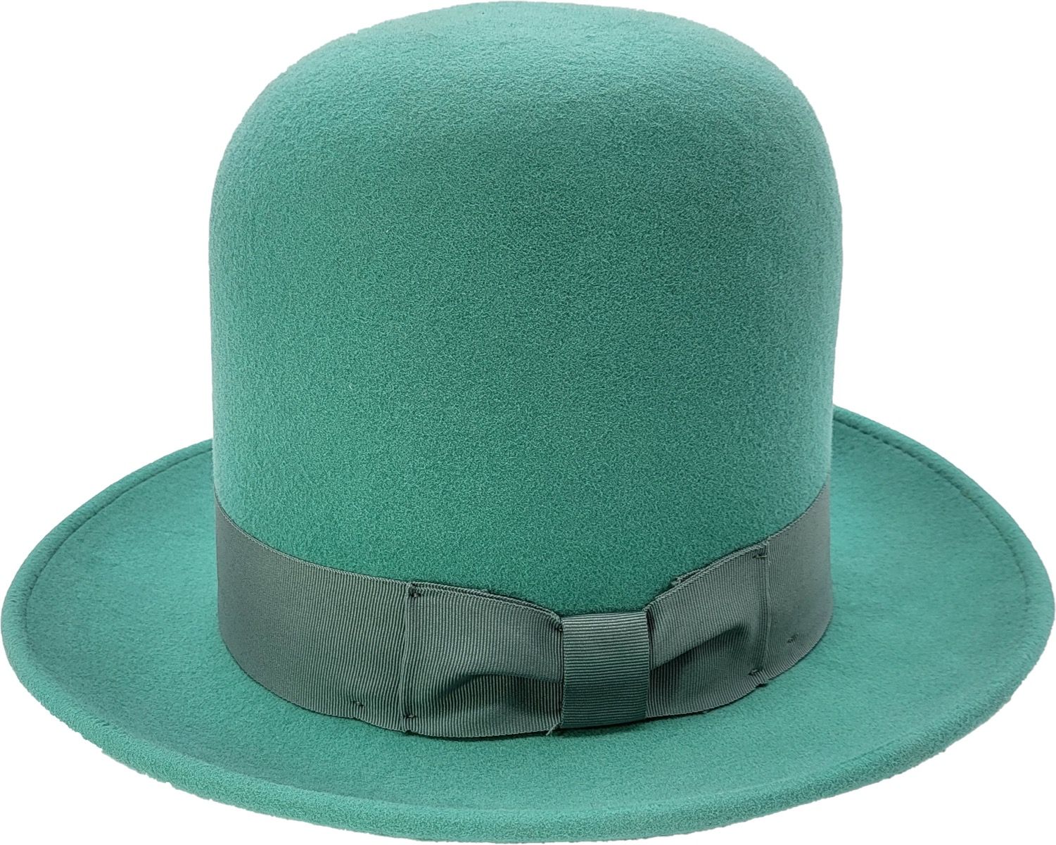 A dramatic 20cm high crown bowler hat handcrafted from 100% luxury wool. This oversized tall bowler features adjustable Velcro fit and elegant ribbon detail. Available in six colors: Black, Burgundy, Teal, Mustard Yellow, Camel Brown, and Royal Blue. A bold theatrical statement piece.