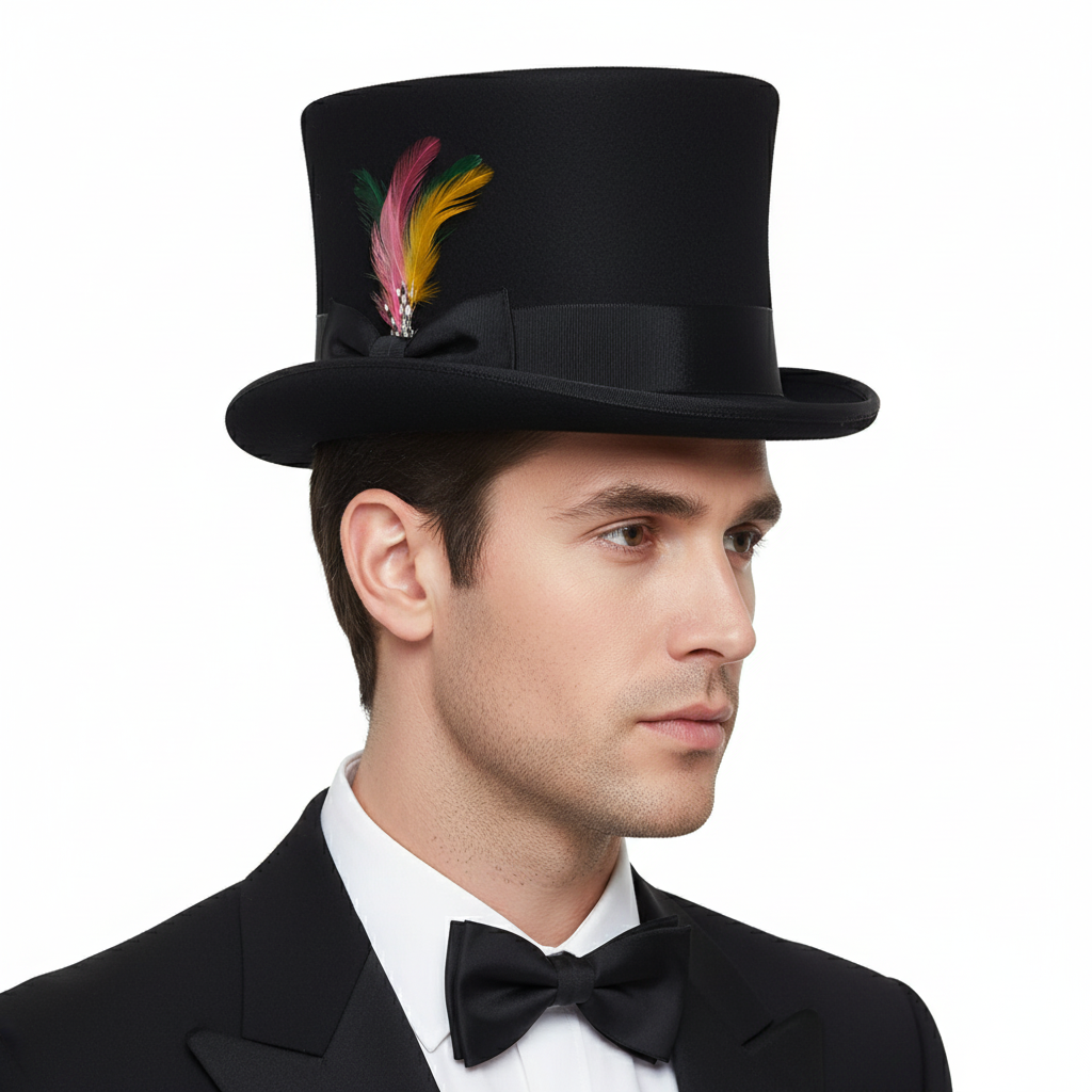 Victorian Wool Felt Top Hat Novellahats