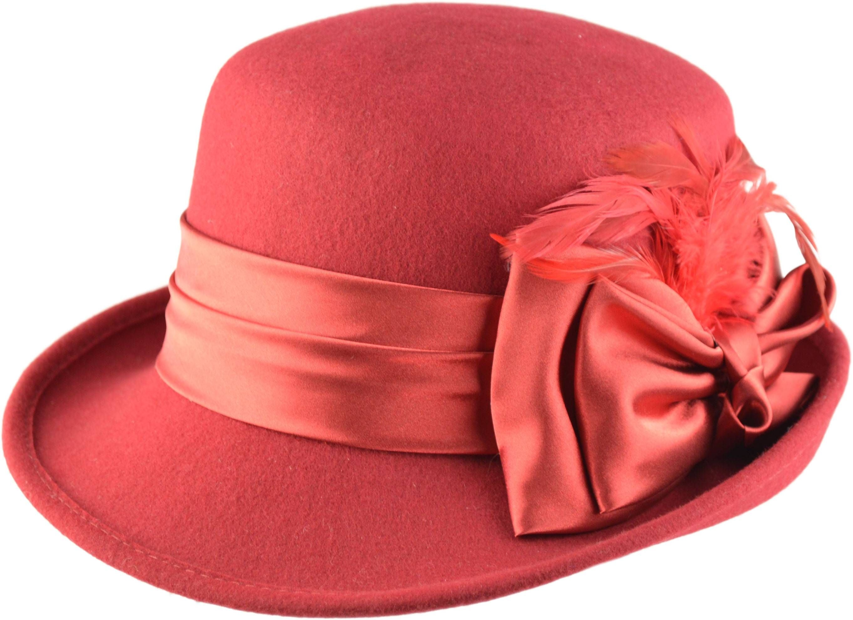 Vintage Wool Cloche Hat | Adjustable & Water-Resistant
