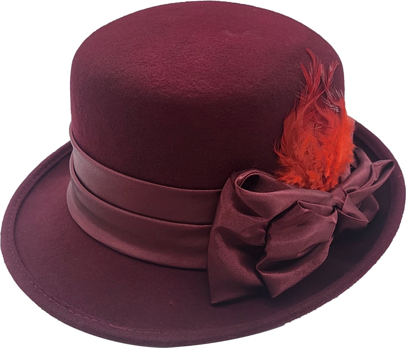 Vintage Wool Cloche Hat | Adjustable & Water-Resistant