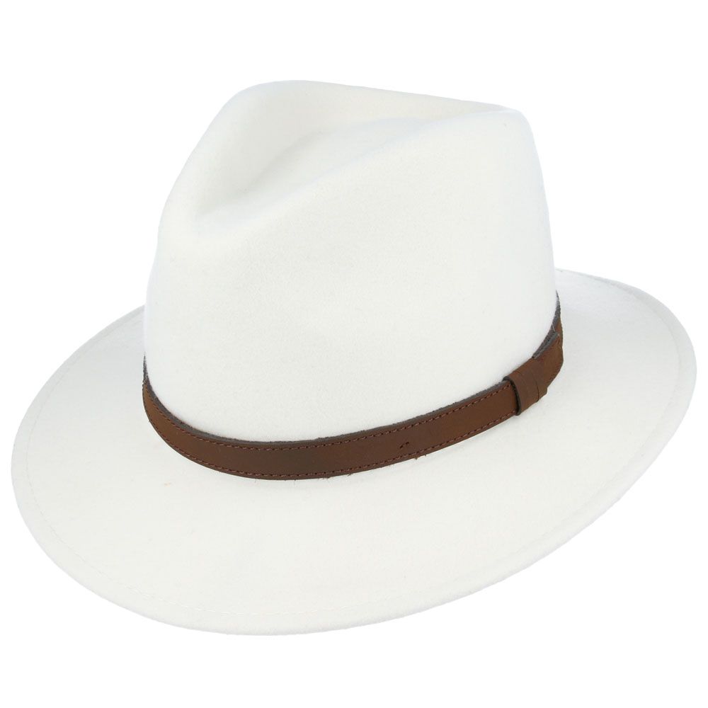 The Broadway Wool Felt Fedora Hat is the epitome of elegance and versatility. This handmade fedora, crafted from 100% premium wool felt, is designed to be both stylish and practical, making it a perfect companion for any adventure. Its crushable and packable nature means you can easily take it with you on your travels