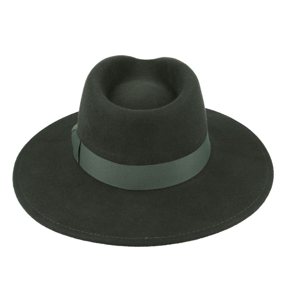 The Wide Brim Wool Crushable Fedora is a versatile, classic hat with an A-line shaped brim. This crushable and water-resistant fedora is perfect for travel—simply pack it, shake it, and wear it. The snap brim allows for different styling options, making it both dressy and practical. Hat Details: Material: 100% Wool 