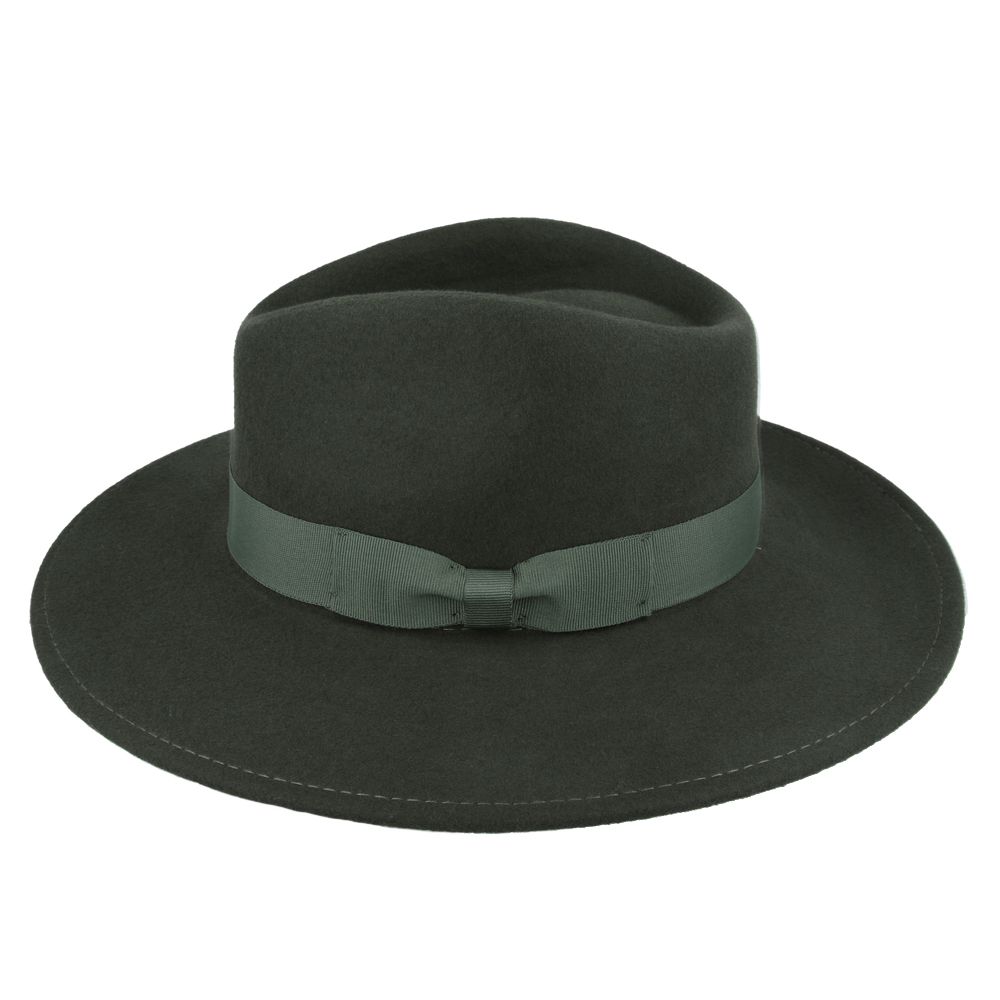 The Wide Brim Wool Crushable Fedora is a versatile, classic hat with an A-line shaped brim. This crushable and water-resistant fedora is perfect for travel—simply pack it, shake it, and wear it. The snap brim allows for different styling options, making it both dressy and practical. Hat Details: Material: 100% Wool 