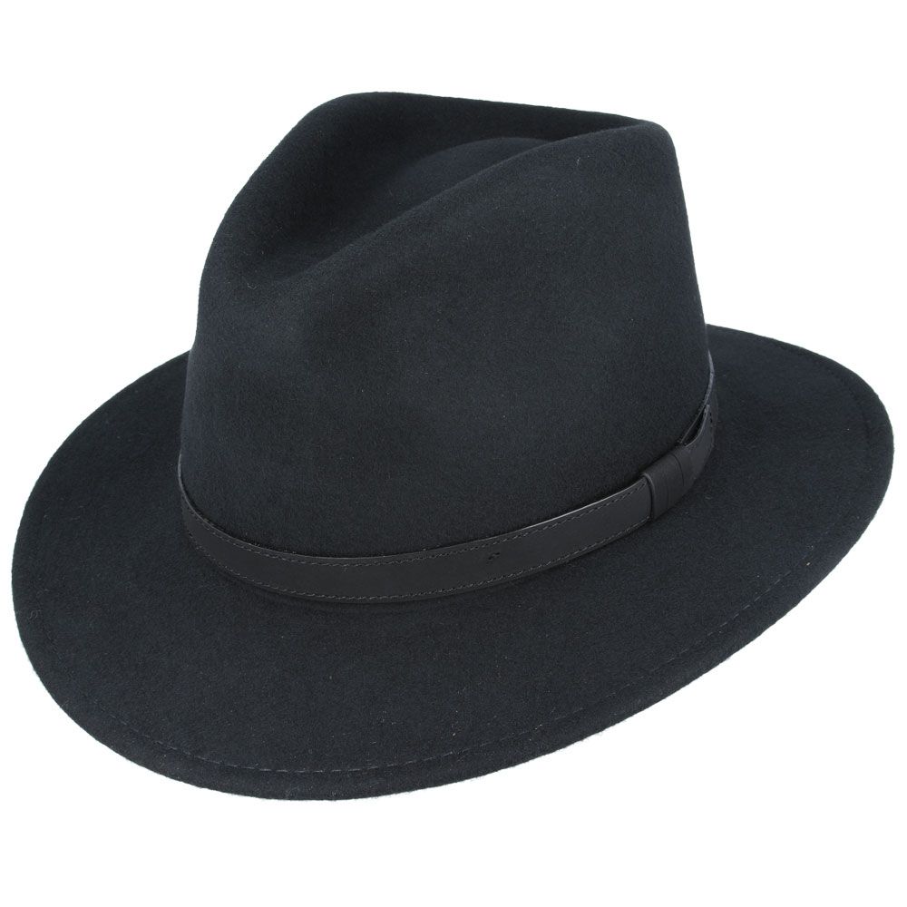 The Broadway Wool Felt Fedora Hat is the epitome of elegance and versatility. This handmade fedora, crafted from 100% premium wool felt, is designed to be both stylish and practical, making it a perfect companion for any adventure. Its crushable and packable nature means you can easily take it with you on your travels