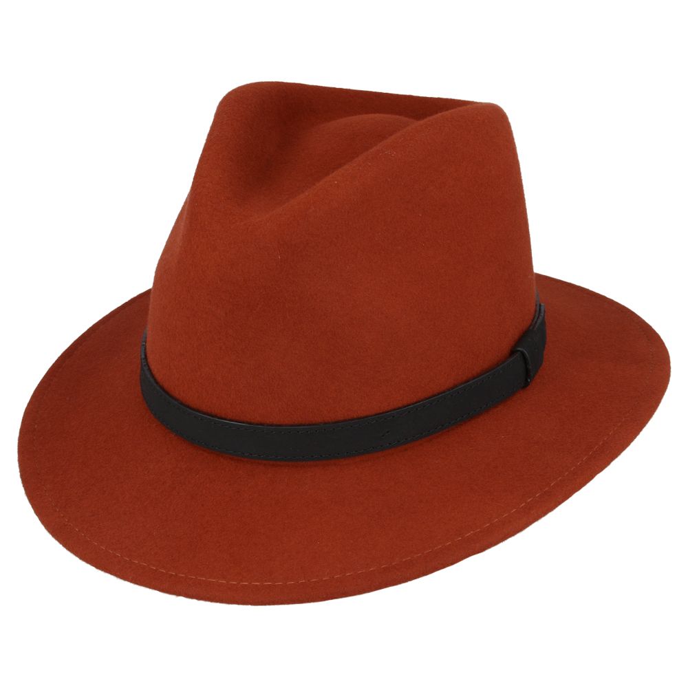 The Broadway Wool Felt Fedora Hat is the epitome of elegance and versatility. This handmade fedora, crafted from 100% premium wool felt, is designed to be both stylish and practical, making it a perfect companion for any adventure. Its crushable and packable nature means you can easily take it with you on your travels