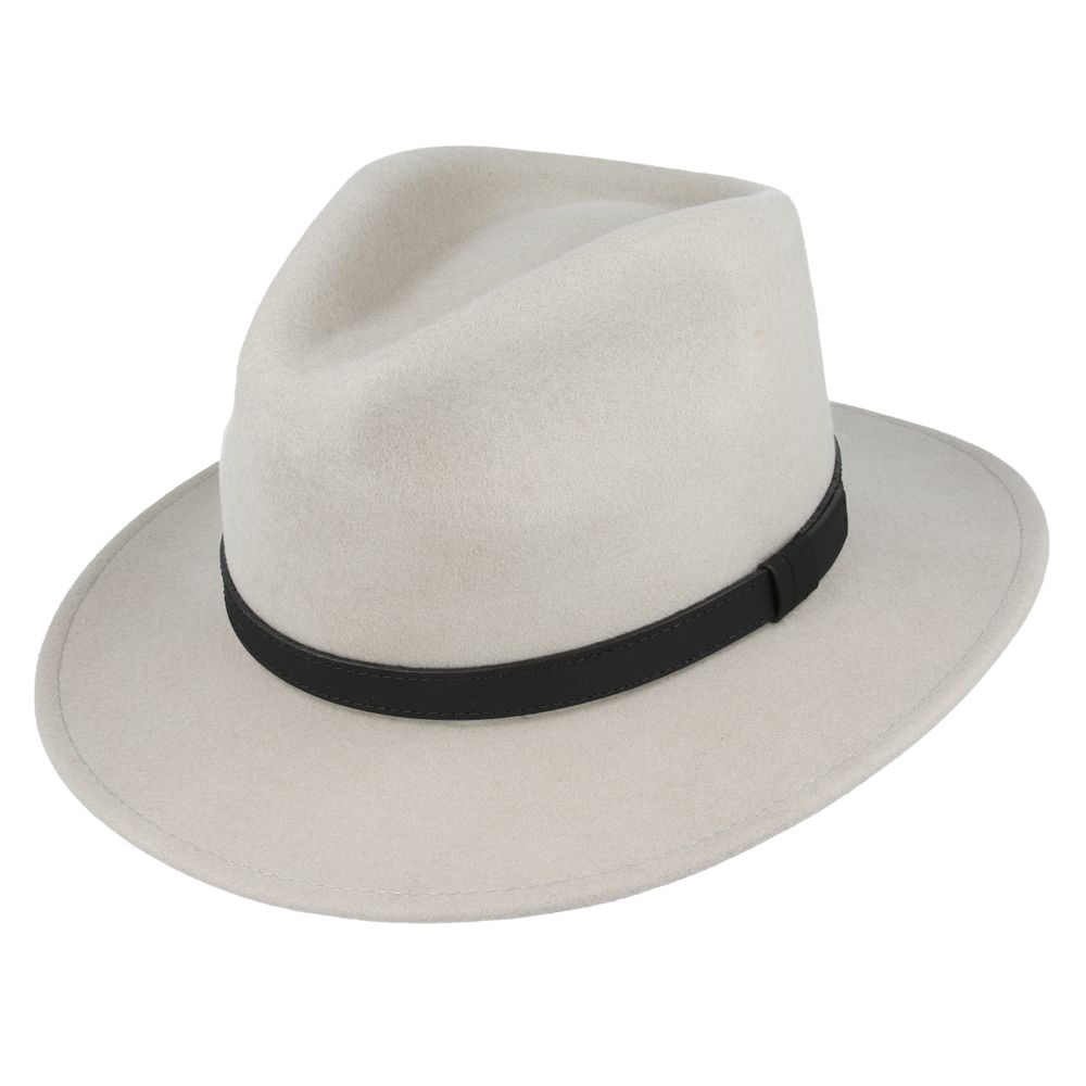 The Broadway Wool Felt Fedora Hat is the epitome of elegance and versatility. This handmade fedora, crafted from 100% premium wool felt, is designed to be both stylish and practical, making it a perfect companion for any adventure. Its crushable and packable nature means you can easily take it with you on your travels