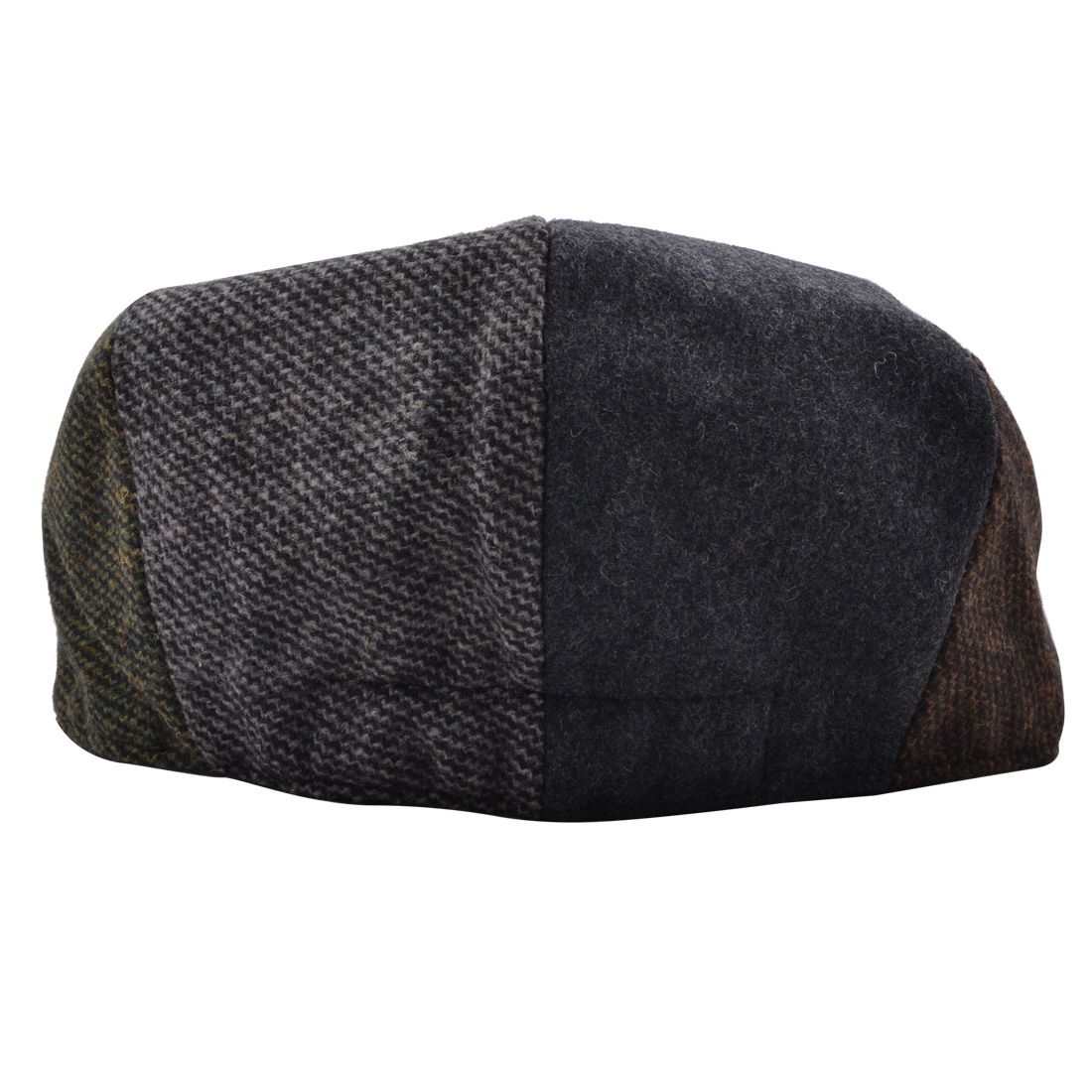 Patch Herringbone Elastic Newsboy Cap in Dark Grey, crafted from 40% wool and 60% polyester. Features include a quilted polyester lining and two clips on the visor. Available in sizes S-XL. Enjoy style and durability. Hat Details: Material: 40% Wool, 60% Polyester Lining: 100% Polyester quilted lining Visor