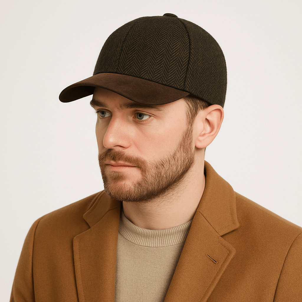  Herringbone Tweed Baseball Cap by Novella Hats blends classic style with modern comfort, making it the perfect everyday cap for casual wear, travel, weekends and outdoor walks. 