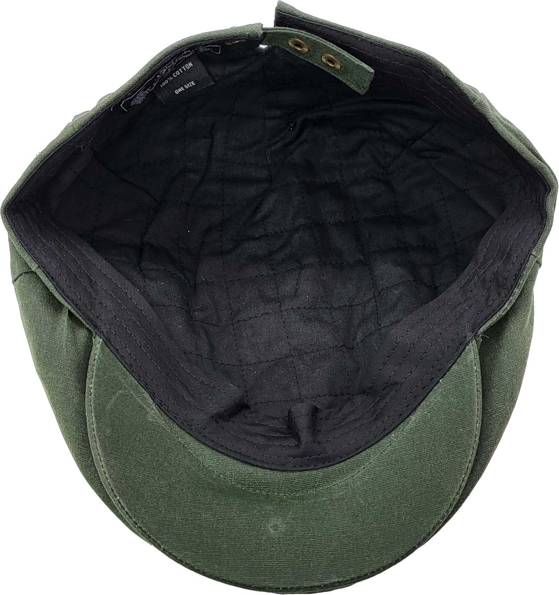 Classic Olive Rainproof Wax Flat Cap. One size fits all with adjustable design. Perfect blend of timeless style and practical functionality. Hat Details: Style: Classic Flat Cap Color: Black Material: Waxed fabric (rainproof) Size: One size, adjustable Feature: Rainproof construction Versatility.