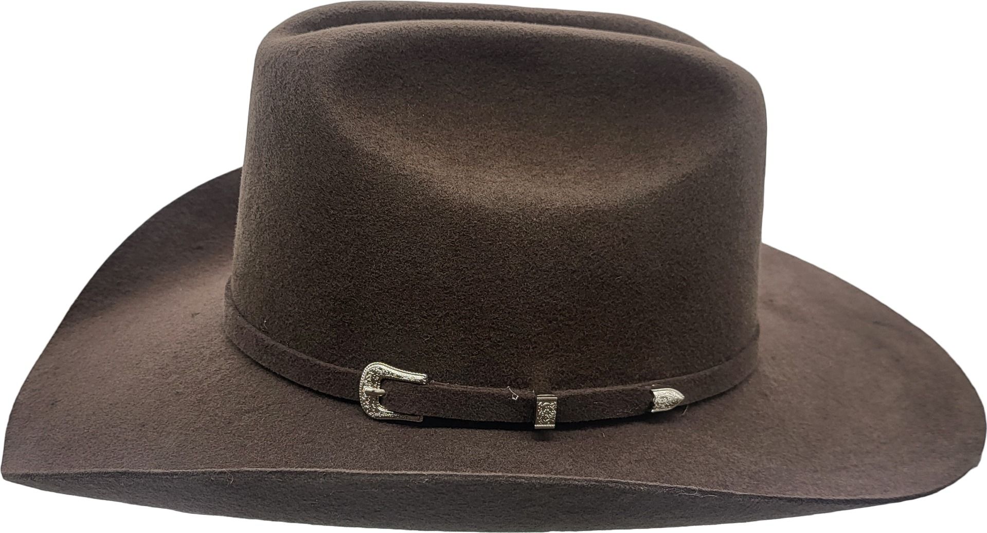 Handmade 100% Wool Felt Cowboy Hat. Unmatched quality and attention to detail. Offers superior comfort, warmth, and durability. Classic, rugged cowboy design perfect for casual wear and special occasions. Available in Black and Brown, sizes S/M and L/XL. Enjoy excellent shape retention and long-lasting elegance.