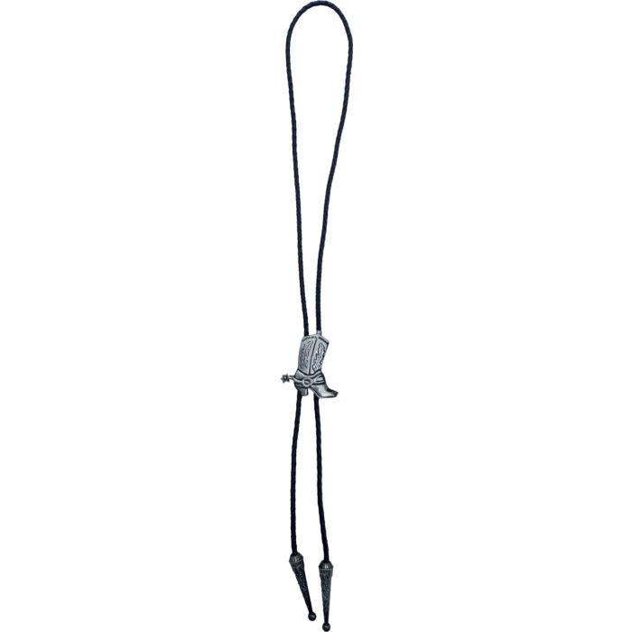 Western Eagle Cowboy Bolo Tie with alloy eagle pendant – front view
