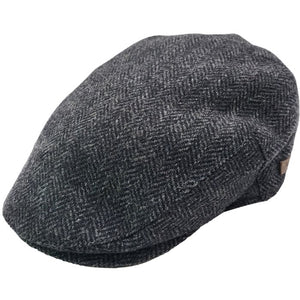 Herringbone Tweed Flat Cap
